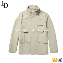 Nylon with cotton fashion men's double sided jacket custom made for men